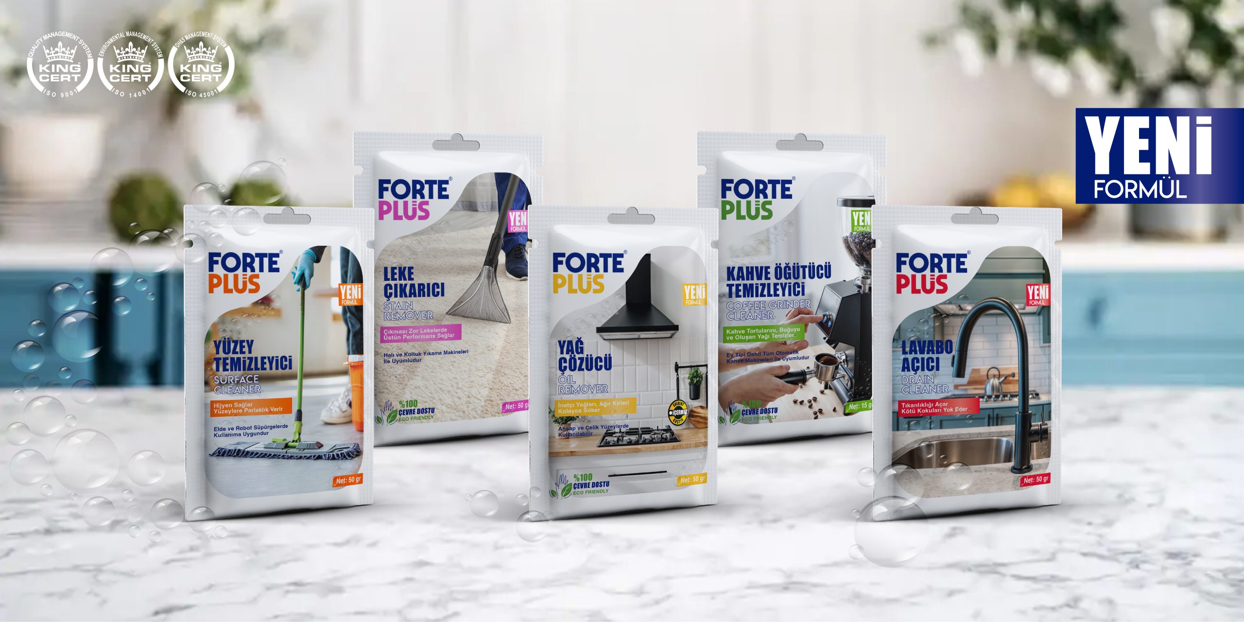 Forte Plus’tan Yepyeni Formüllü Özel Temizleyiciler